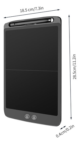 Ea Tableta Lcd De 12 Pulgadas, Se Apaga Y Bloquea, Color