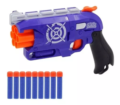 Pistola Arma Elite Dardos Blaster Gatilho Rápido Estilo Nerf