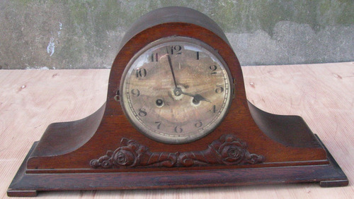 Reloj Antiguo Art-deco 1/2 Carrillon De Roble Funcionando!!