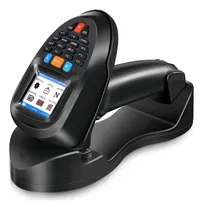 Comprar Escáner De Código De Barras Inalámbrico Jrhc Lector De Código De Barras Portátil 1d Pdf Escáner De Inventario De Datos Escáner De Código De Barras Portátil Con Pantalla Lcd De 2.2 Pulgadas Y Base De