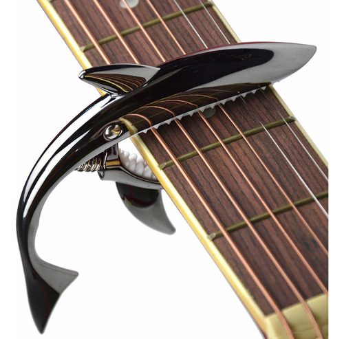 Cejilla De Aleación De Zinc Con Forma De Tiburón Para Guitar