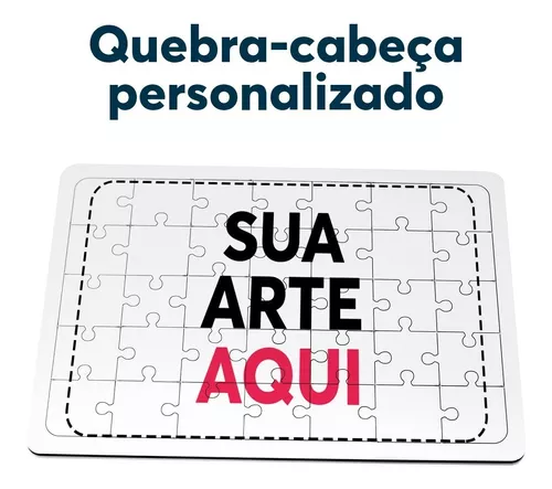 Kit 10 Quebra Cabeça 35 Peças Em Mdf - Personalizado