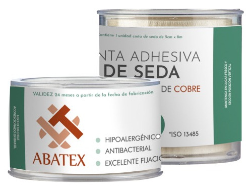 Cinta Adhesiva Seda C/cobre Abatex Pack X 3un De 2,5cmx8mt