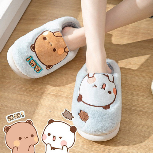 Zapatillas De Peluche Bubu Bear, Anime, Invierno, Ocio, Hoga