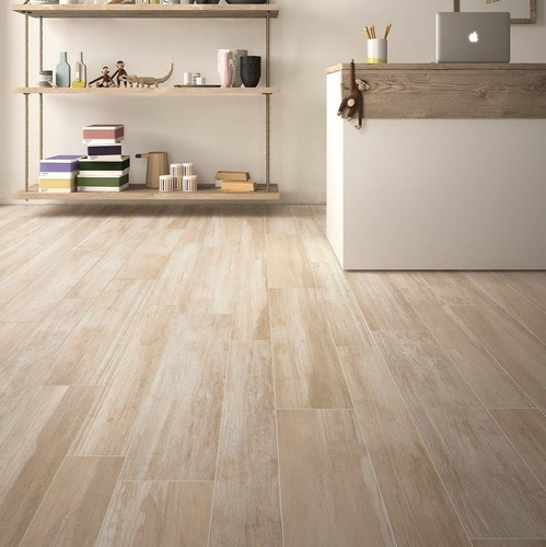 Imagen 2 de 2 de Porcelanato Madera Clara Ilva Legni Identica 22,5*90 Ibira