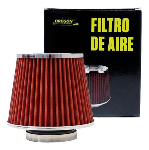 Filtro De Aire Conico Competicion 63 Mm Rojo Universal