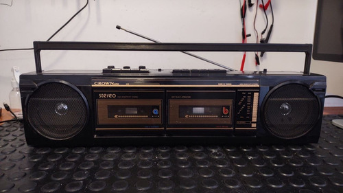 Rádio Toca Fitas Gravador Duplo Deck Crown P600 Com Defeito (Usado)