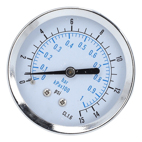 Medidor De Pressão, Medidor Axial, Escala Dupla, 0 A 1 Bar/k