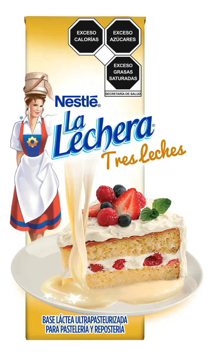 La Lechera Tres Leches Para Repostería y Pastelería Brick de 1kg