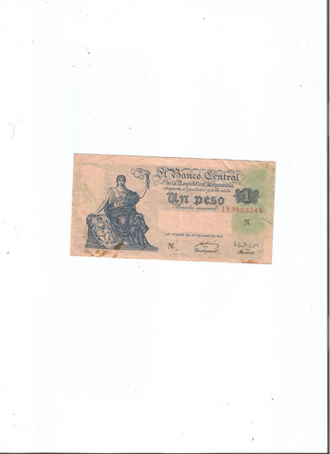 Billete $ 1 (un Peso Argentino) 1947
