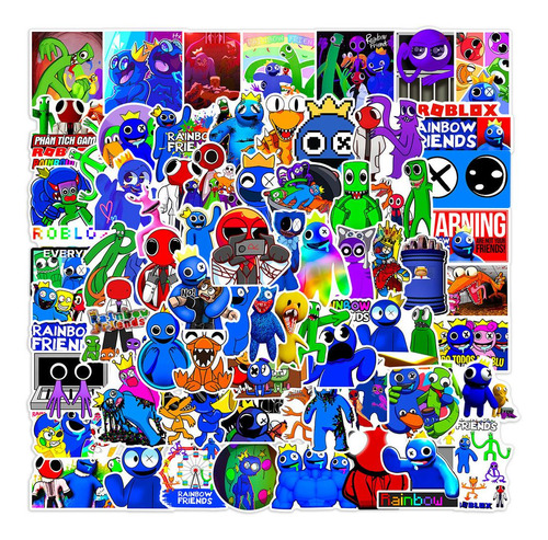 100pcs Anime Rainbow Friends Stickers Pvc Contra Agua | Meses sin intereses 100pcs Anime Rainbow Friends Stickers Pvc Contra Agua | Meses sin intereses