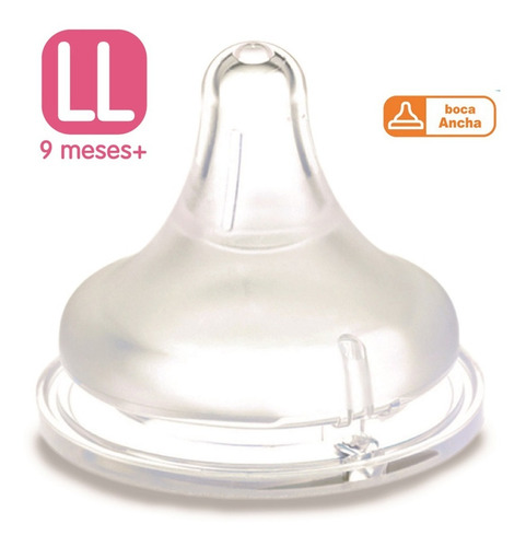 Imagen 2 de 3 de Chupete Tetina Pigeon Softouch Repuest Talla Ll 12+meses 2un