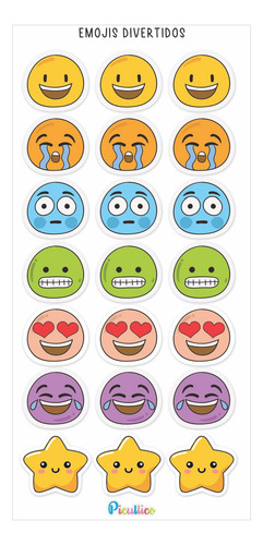 Pistas Visuais Tags Emojis Divertidos Para Crianças Autismo