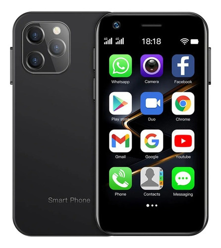 Teléfono Inteligente Android Barato 4g Xs12 3.0 Pulgadas Negro Ram 16gb Y Rom 1tb