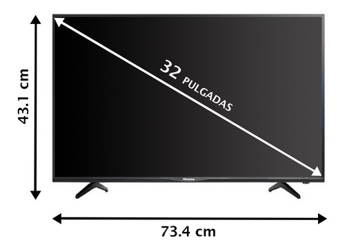 Imagen 5 de 8 de Pantalla Smart Tv Hisense 32 Pulgadas Led Con Roku Netflix