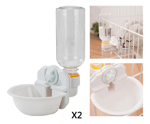 2x Alimentador De Agua Para Conejos, Dispensador De Agua