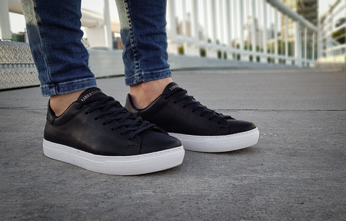 Imagen 5 de 9 de Zapatillas De Cuero Hombre Urbanas Casual Libertarios
