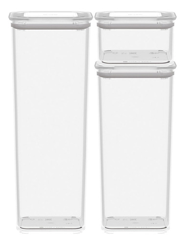 Kit de Contenedores Brinox 99411/1009 Coza 3 500ml 1.2l 2l