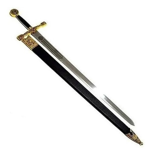 Espada Excalibur Rei Artur Dourada Com Bainha 120cm