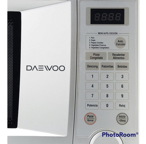 Imagen 4 de 4 de Microondas Winia Dewoo 1.1 Pies Cúbicos Silver Kor-1n0as