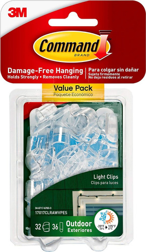Clips Decorativo Command Sujetacable Exteriores