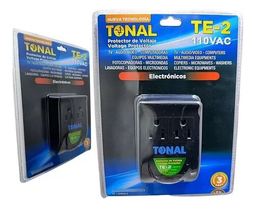 Protector De Voltaje 120v 2tomas Tv, Computadora 