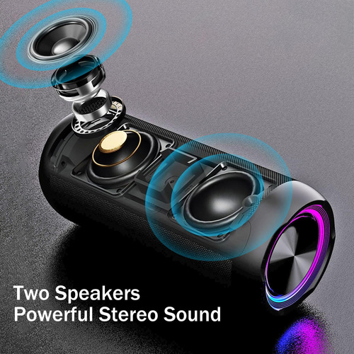 Altavoz Portátil Bluetooth 53 Con Bajo Profundo, Ip66 E De
