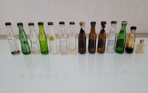 Botellitas Miniatura Extra Mini Antigua Colección 14 Lote Vr (Usado)