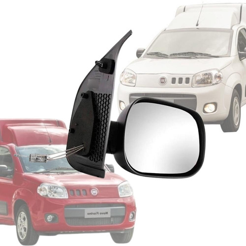 Espelho Retrovisor Fiorino 2014 A 2020 Direito Com Controle