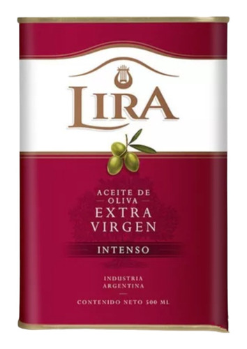 Aceite Lira Intenso De Oliva Extra Virgen  Lata De 500g