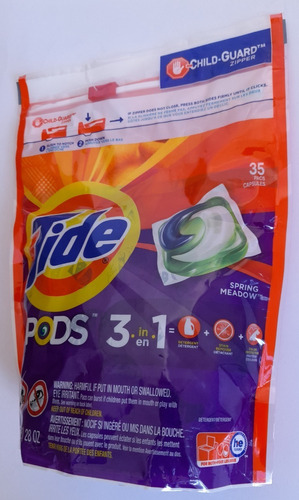 Detergente Para A Roupa Tide 35 Pods Spring Meadow Scent