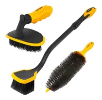 Comprar Kit De Escovas De Limpeza Automotiva Lavar Carro Rodas 3 Pçs