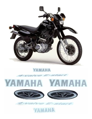 Kit Adesivos Yamaha Xt600 2003 À 2004 Preta 00953 Cor ADESIVO LATERAL XT600