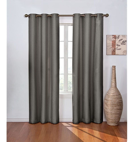 Eclipse Madison Modern Blackout Thermal Grommet Window Curta