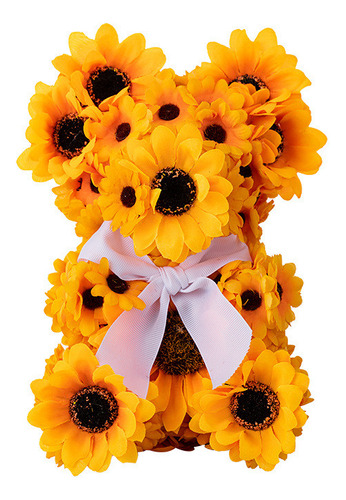 Muñeco Con Forma De Oso De Girasol, Decoración De Verano, En