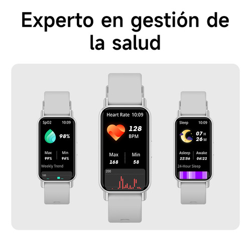 Reloj Inteligente Morein Z165 1.45 Deportivo Ip68 Bluetooth Plateado Silicona Gris Plateado