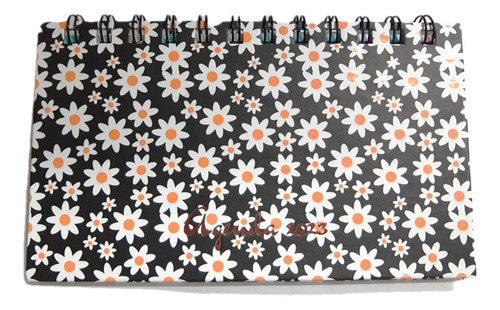 Agenda 2023 Onix Pocket Semanal Flores 16,5x9cm Espiral 