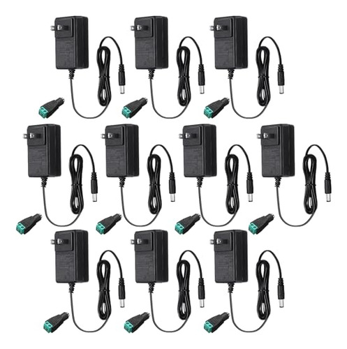 Pack De 10 Fuentes De Poder 12v Para Luces Led 2a