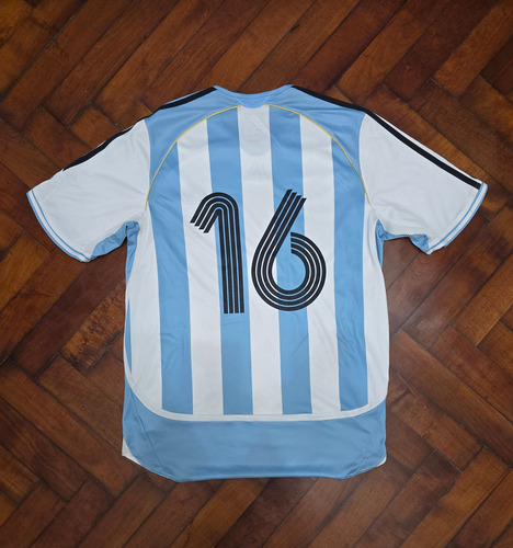 Camiseta Titular Formotion Argentina 2006, 16 Aimar L (Usado)