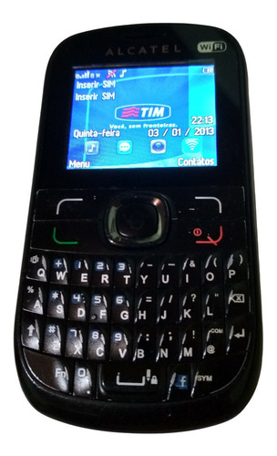 Celular Alcatel 639d Dois Chips Usado Simples E Barato