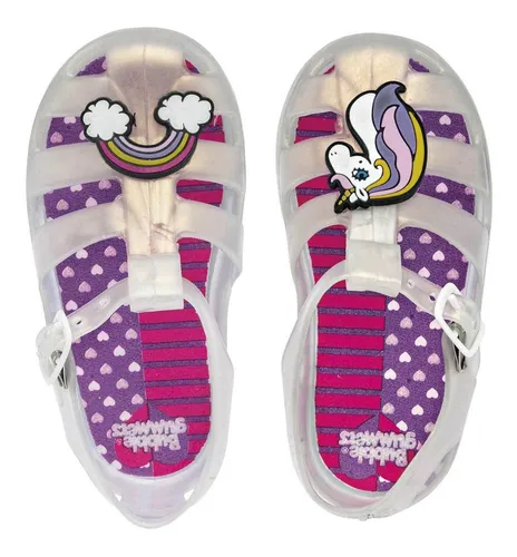 Sandalias Ni a Bubble Gummers Oyster Blanco 108 209