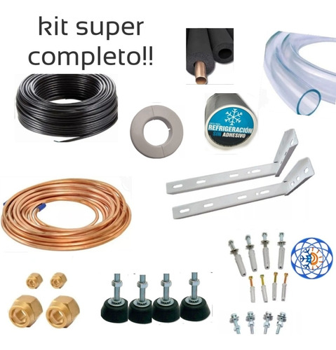 Super Kit Completo Aire Acond. 1/4 3/8 X 5mtrs 2500/3000 