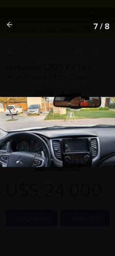 Mitsubishi L200 2.4 Di-d High Power 181cv Cuero 2017