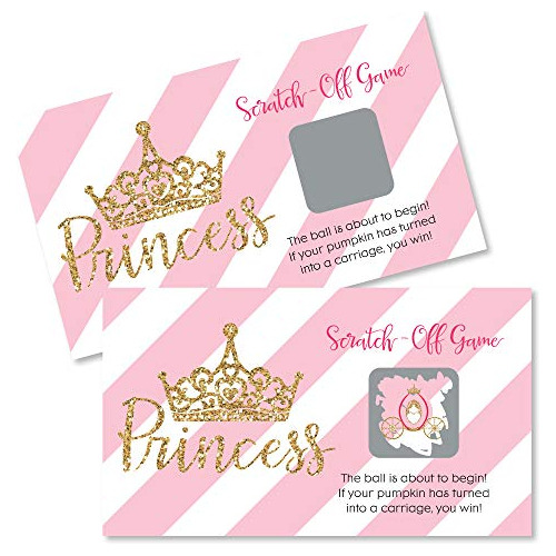 Big Dot Of Happiness Little Princess Crown - Pink And Gold P