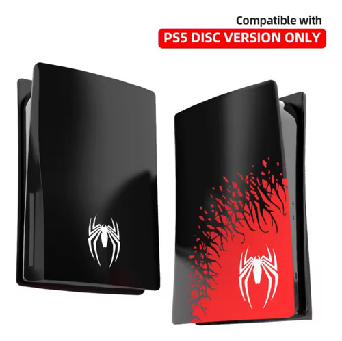 Carcasa Cubierta Ps5 Fat Disco Edición Spiderman + Regalo Rojo Ps5 Fat Skin Spiderman