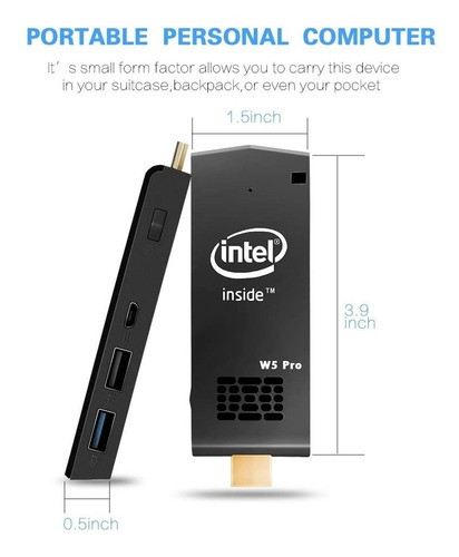 Imagen 2 de 5 de Z83-f - Mini Pc Sobremesa Sin Ventilador, Lpddr3l 2gb