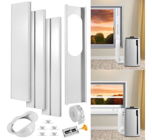 Kit De Ventana De Aire Acondicionado Portátil Con Adaptad...