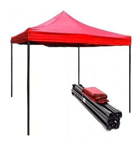 Toldo Plegable 2x3 Metros. Color Rojo