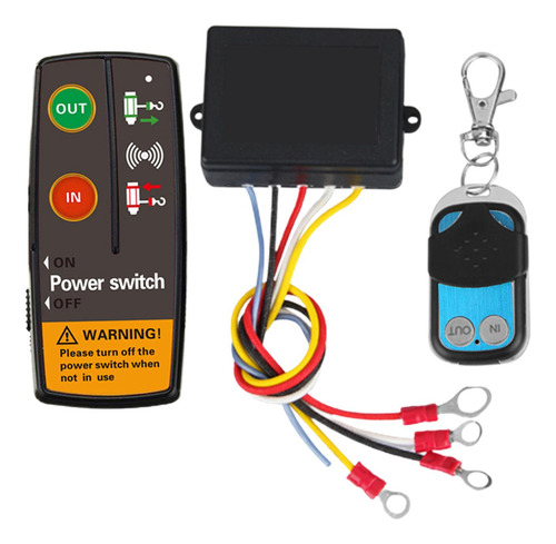 Juego De Control Remoto De Cabrestante Inalámbrico 12v 24v