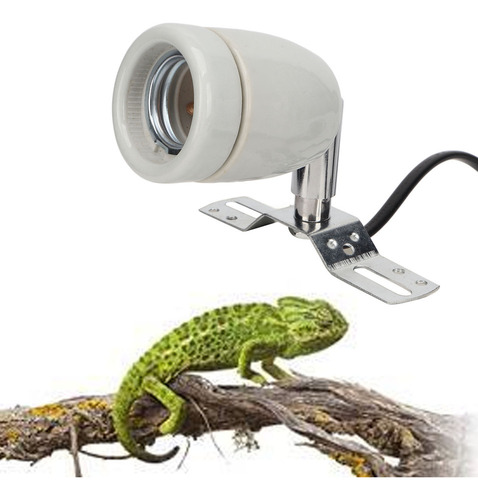 Suporte De Lâmpada Térmica De Cerâmica Réptil E27 400w Em Ce